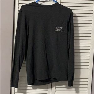 dark gray almost black vineyard vine long sleeve